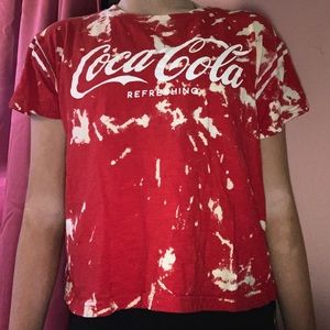 Coca Cola bleached crop top